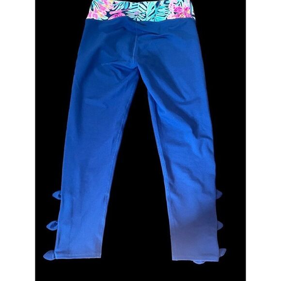 Lilly Pulitzer Luxletic Noelani Weekender Leggings Navy Size M EUC - Picture 4 of 7